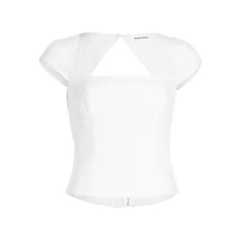 Льняная блузка Cora с квадратным вырезом REFORMATION