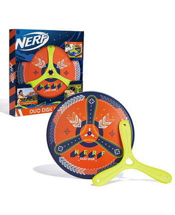 Boomdisk Two in One Boomerang Frisbee Combo Long Distance Thrower Nerf