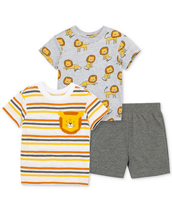 Футболки и шорты для новорожденных мальчиков, комплект из 3 предметов Little Me