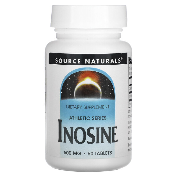 Athletic Series, Инозин, 500 мг, 60 таблеток Source Naturals