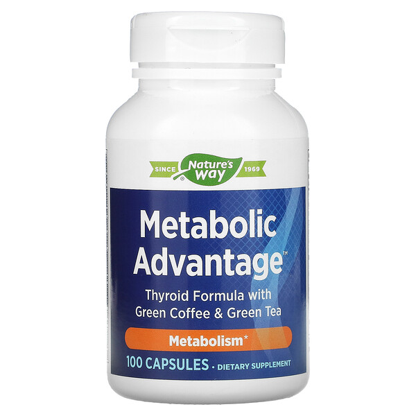 Metabolic Advantage, Метаболизм, 100 капсул Nature's Way