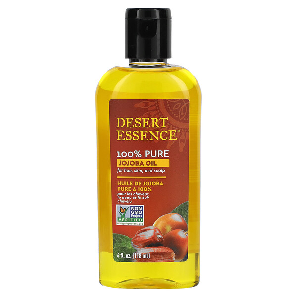 100% чистое масло жожоба, 4 жидких унции (118 мл) Desert Essence