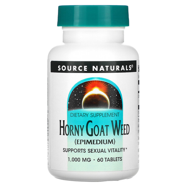 Horny Goat Weed, 1000 мг, 60 таблеток Source Naturals