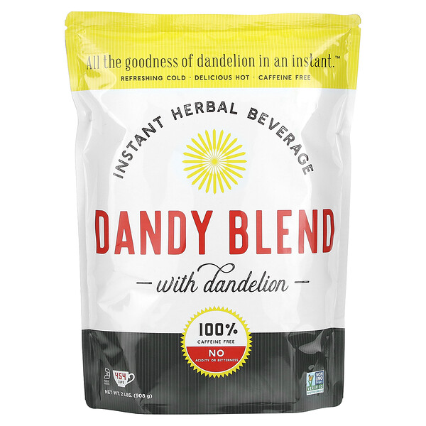 Быстрорастворимый травяной напиток с одуванчиком, без кофеина, 2 фунта (908 г) Dandy Blend
