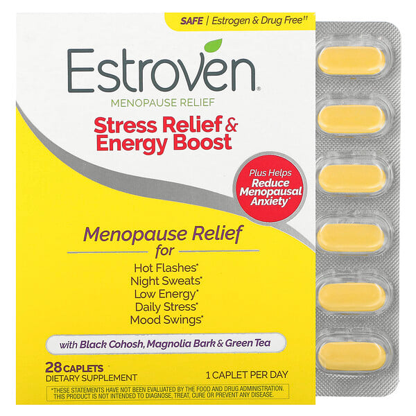 Menopause Relief, Максимальная сила + энергия, 28 капсул один раз в день Estroven
