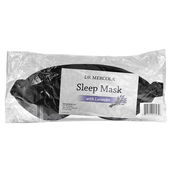Маска для сна с лавандой, 1 маска Dr. Mercola