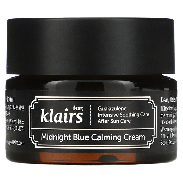 Успокаивающий крем Midnight Blue, 1 унция (30 мл) Dear, Klairs