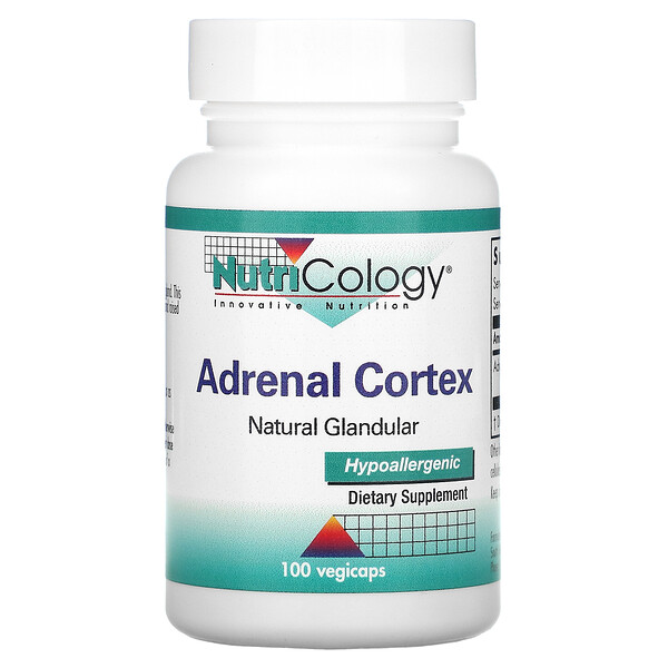 Adrenal Cortex, Natural Glandular, 100 Vegicaps Nutricology