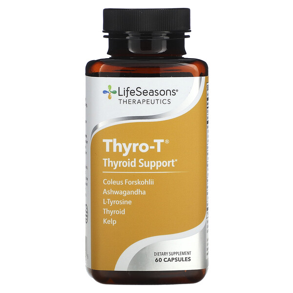 Thyro-T, Поддержка щитовидной железы, 60 капсул LifeSeasons