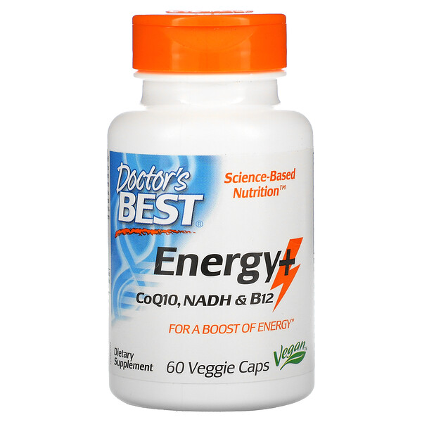 Energy+ CoQ10, NADH & B12, 60 Veggie Caps Doctor's Best