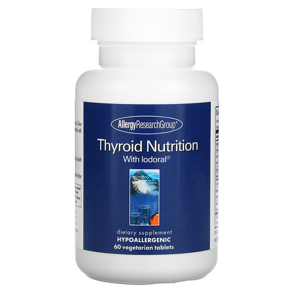 Thyroid Nutrition with Iodoral, 60 вегетарианских таблеток Allergy Research Group