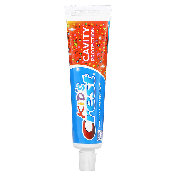 Kids, Cavity Protection, зубная паста против кариеса с фтором, Sparkle Fun, 2,2 унции (62 г) Crest