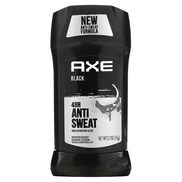 48H Anti Sweat Antiperspirant, Black, 2.7 oz (76 g) Axe