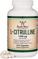 L-цитруллин - 1200 мг - 210 капсул Double Wood Supplements