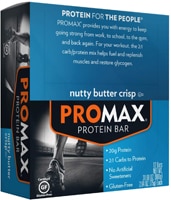 Promax Безглютеновый протеиновый батончик с ореховым маслом и чипсами -- 12 батончиков Promax