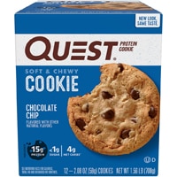 Протеиновое печенье Quest Nutrition с шоколадной крошкой -- 12 штук Quest Nutrition