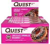 Quest Nutrition Протеиновый батончик Quest® с пончиком, посыпанным шоколадом, 12 батончиков Quest Nutrition