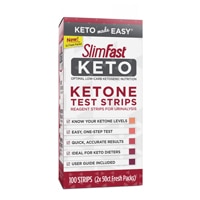 Тест-полоски SlimFast для кето-кетонов, упаковка 100 шт. SlimFast