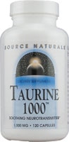 Source Naturals Taurine 1000™ — 1000 мг — 120 капсул Source Naturals