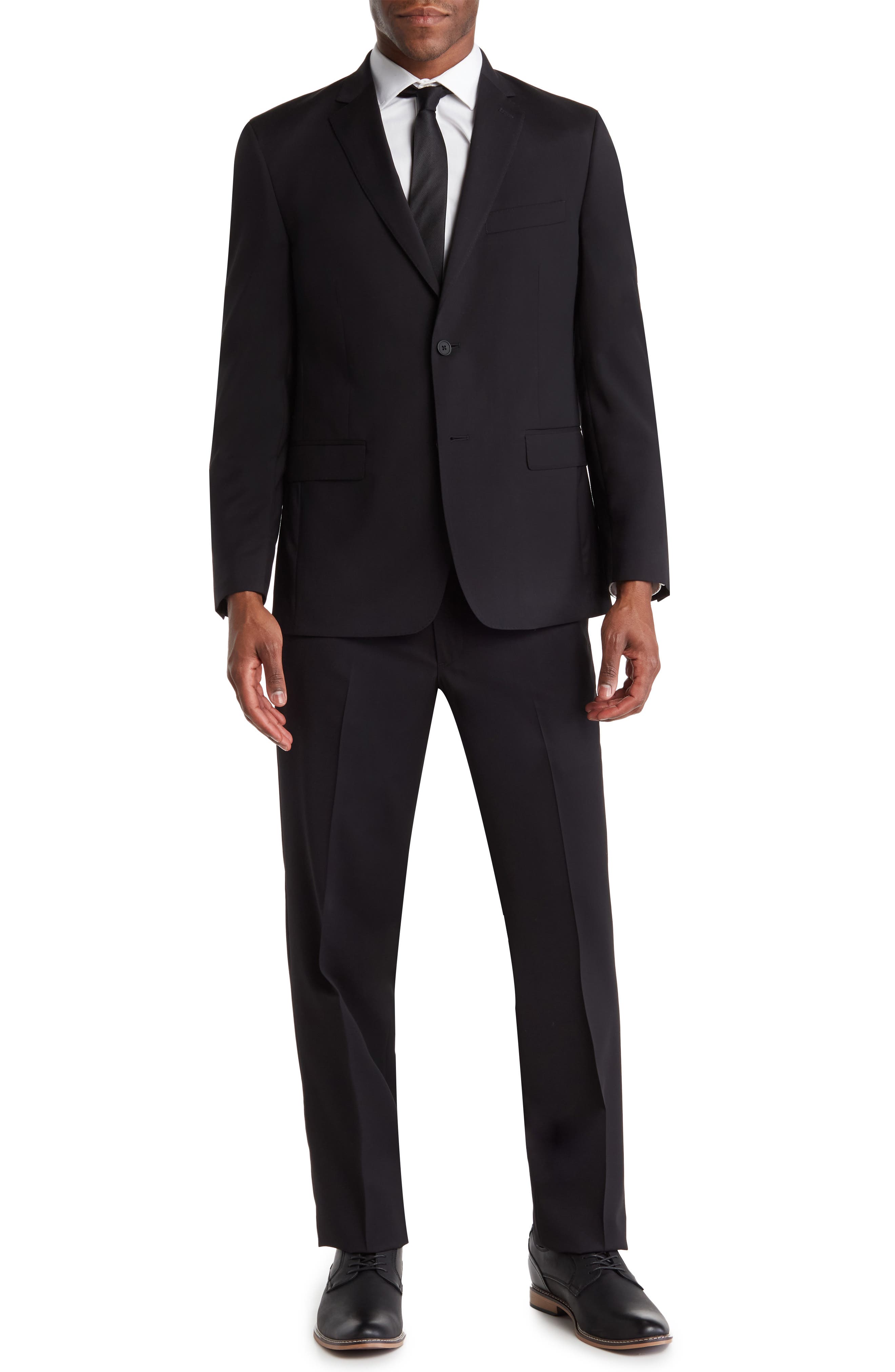 Sartorial Two Button Notch Lapel Wool Blend Suit JB BRITCHES