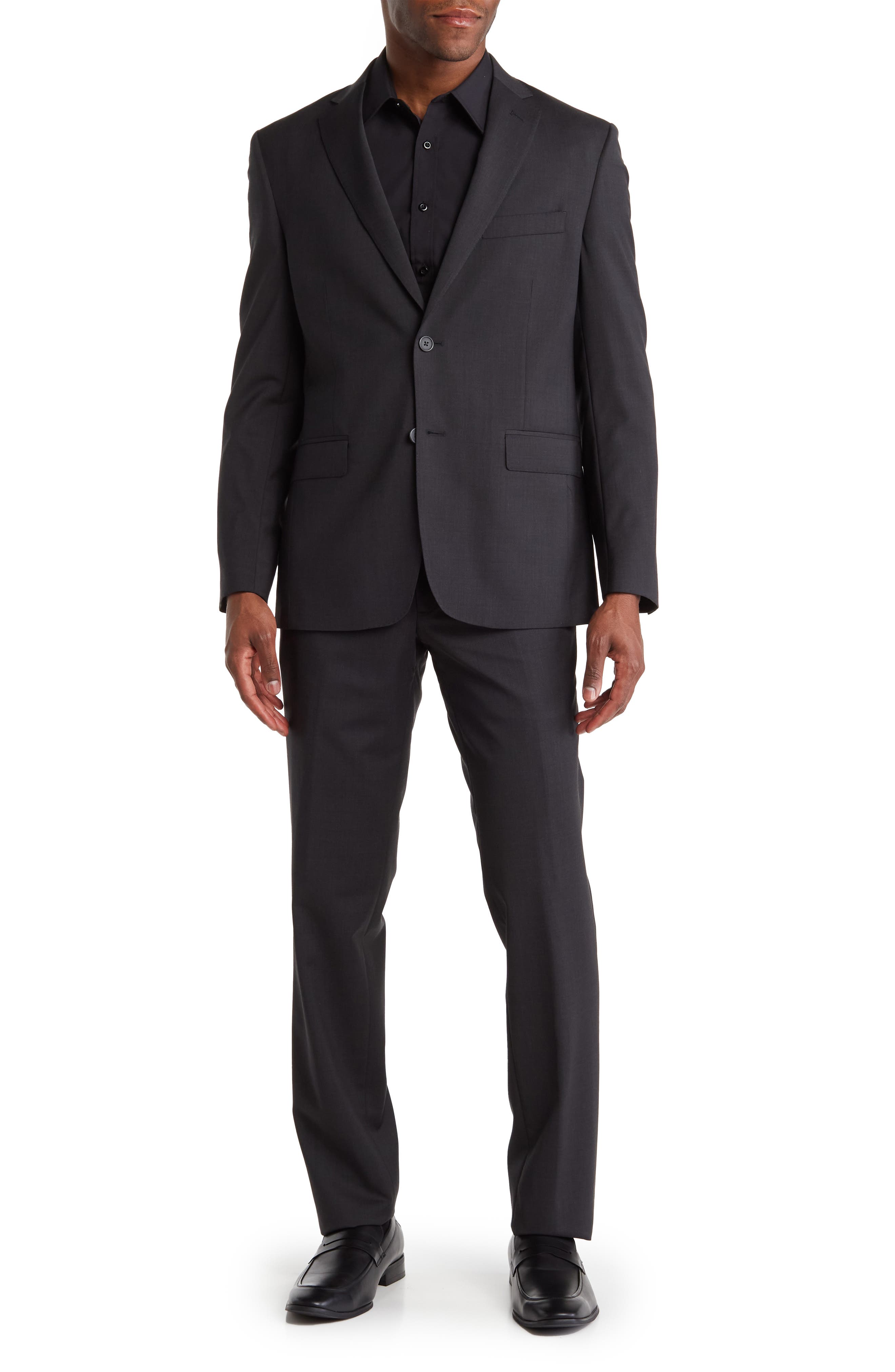 Sartorial Two Button Notch Lapel Wool Blend Suit JB BRITCHES