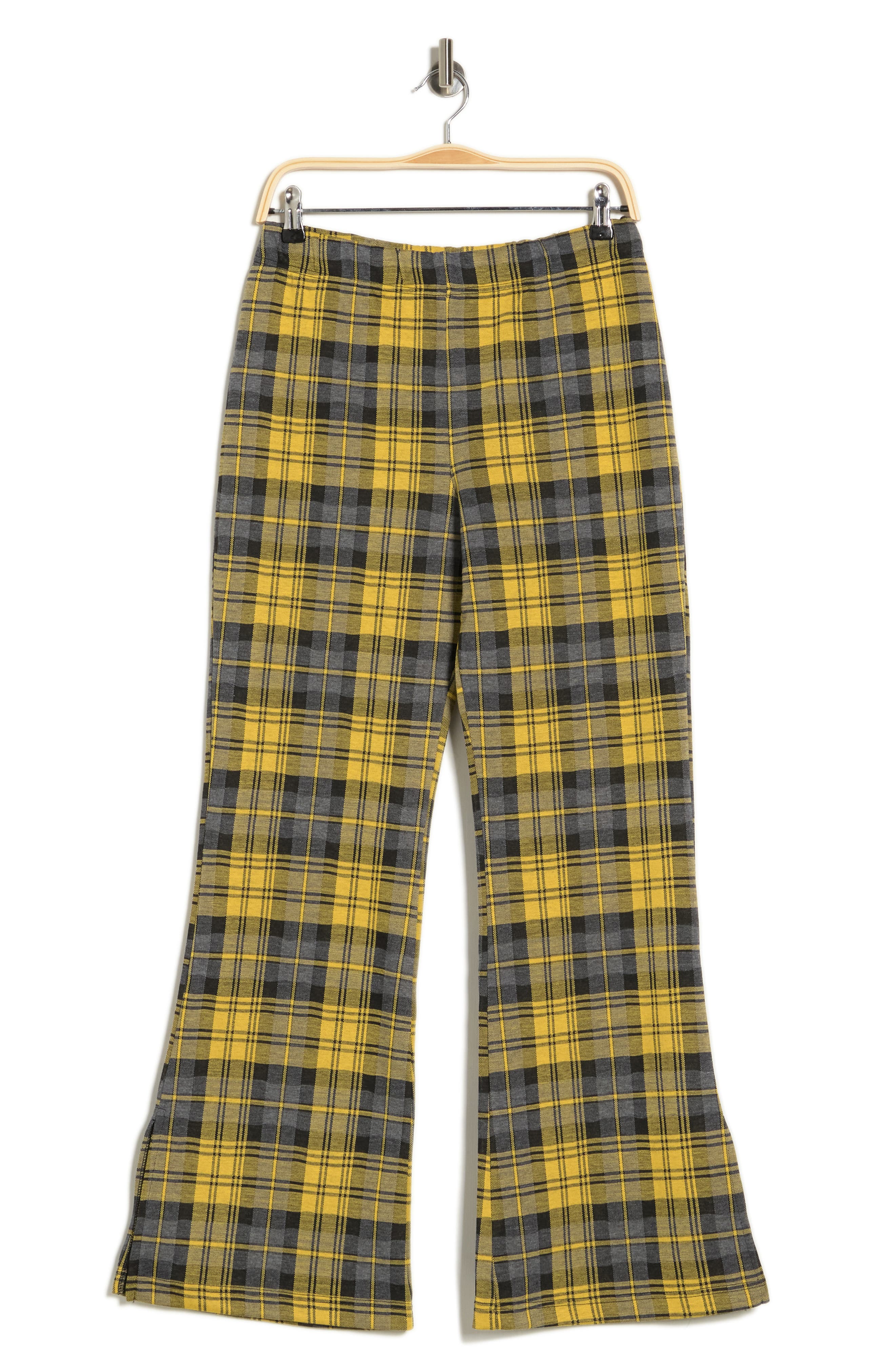 Plaid Bell Bottom Pants Know One Cares
