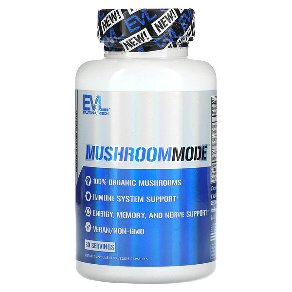 MushroomMode, 90 Veggie Capsules EVLution Nutrition