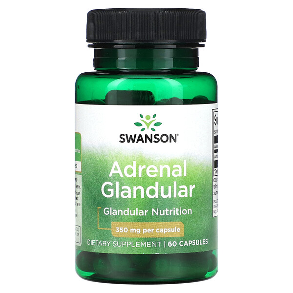 Adrenal Glandular, 350 mg, 60 Capsules Swanson