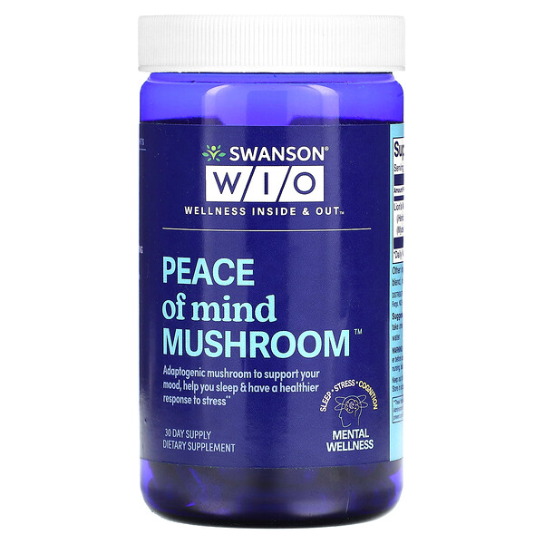 Peace of Mind Mushroom, 30 Capsules Swanson WIO