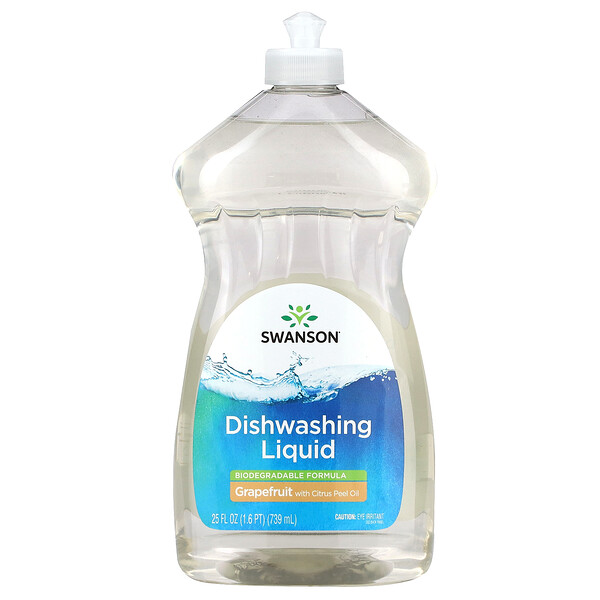 Dishwashing Liquid, Grapfruit, 25 fl oz (739 ml) Swanson