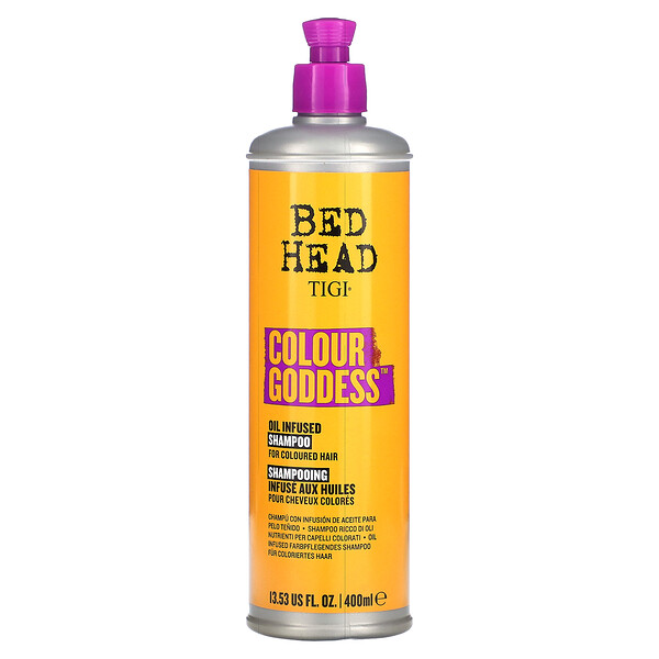 Bed Head, Colour Goddess, Oil Infused Shampoo, For Colored Hair, 13.53 fl oz (400 ml) TIGI