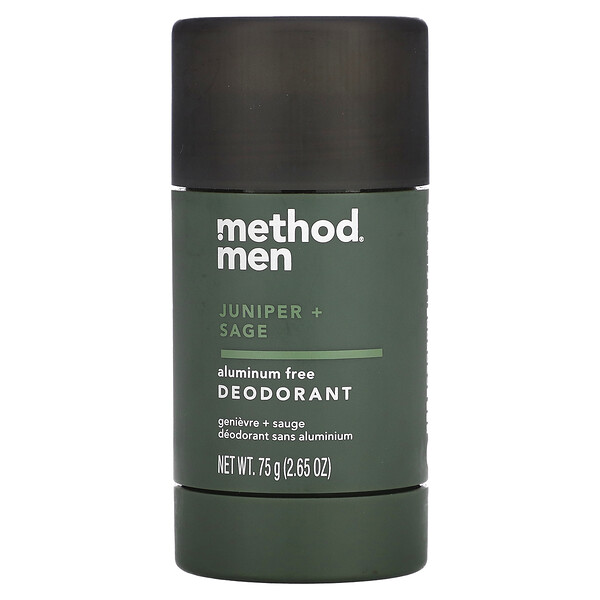 Men, Deodorant, Aluminum Free, Juniper + Sage, 2.65 oz (75 g) Method