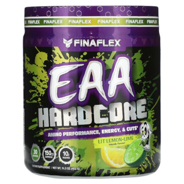 EAA Hardcore,  Lemon-Lime, 14.2 oz (402 g) Finaflex