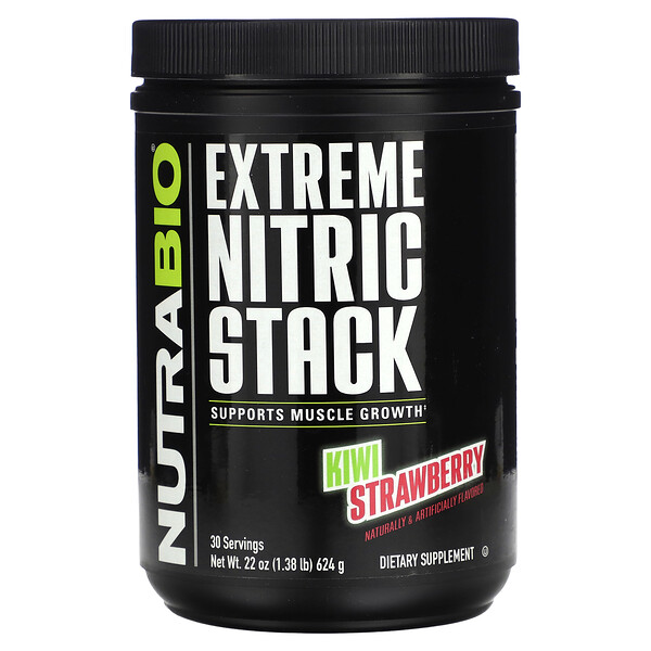 Extreme Nitric Stack, Kiwi Strawberry, 1.38 lb (624 g) NutraBio