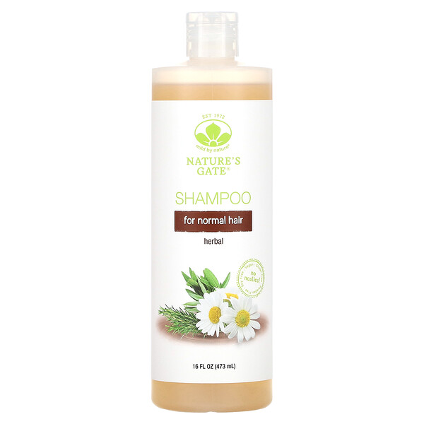 Herbal Shampoo for Normal Hair, 16 fl oz (473 ml) Mild By Nature