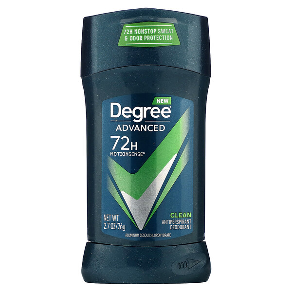 Advanced 72 Hour MotionSense,  Antiperspirant Deodorant, Clean, 2.7 oz (76 g) Degree