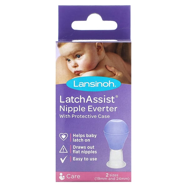 Latch Assist Nipple Everter with Protective Case, 1 Count Lansinoh
