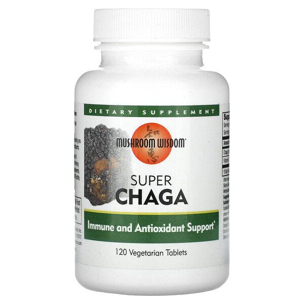 Super Chaga, 120 Vegetarian Tablets Mushroom Wisdom