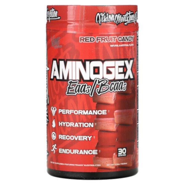 Aminogex, EAAs/BCAAs, Red Fruit Candy, 18.2 oz (516 g) VMI Sports