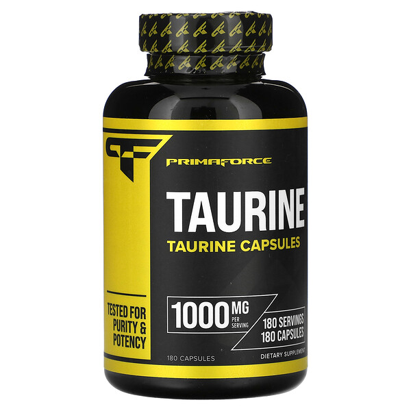Taurine, 1,000 mg, 180 Capsules Primaforce