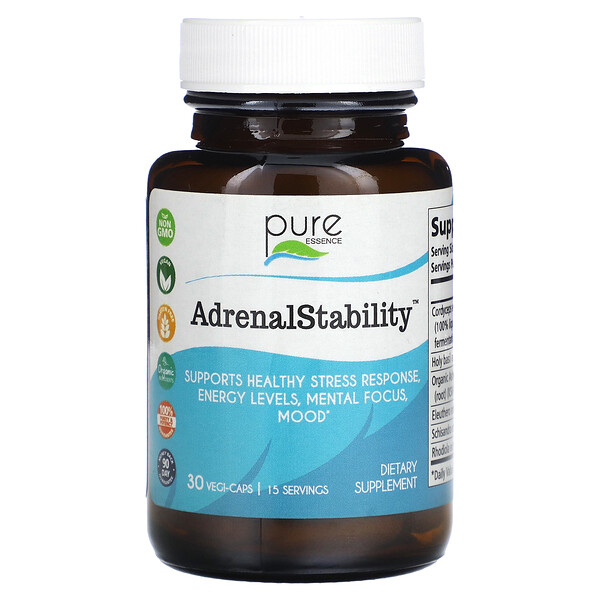 Adrenal Stability , 30 Vegi-Caps Pure Essence