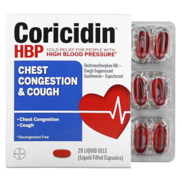 Chest Congestion & Cough, 20 Liquid Gels Coricidin HBP